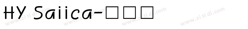 HY Saiica字体转换